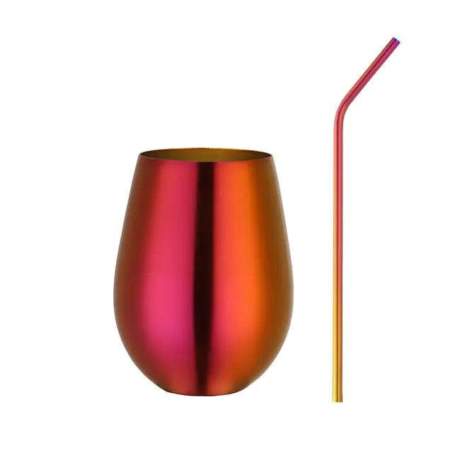 Tasse à bière et à vin en acier inoxydable