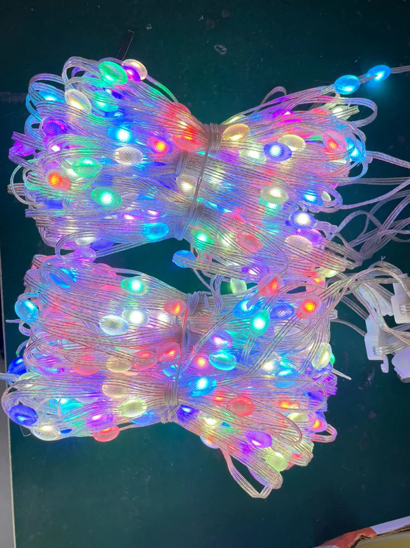 LED Bluetooth Smart RGB Curtain Lights - DIY Fairy Light Garland pour les fêtes, les mariages et la décoration de Noël