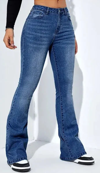 Pantalon extensible taille haute décontracté à la mode pour femmes