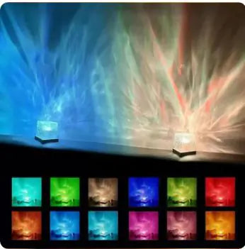 Lampe de projecteur de vagues océaniques 16 couleurs - Aurora Night Light