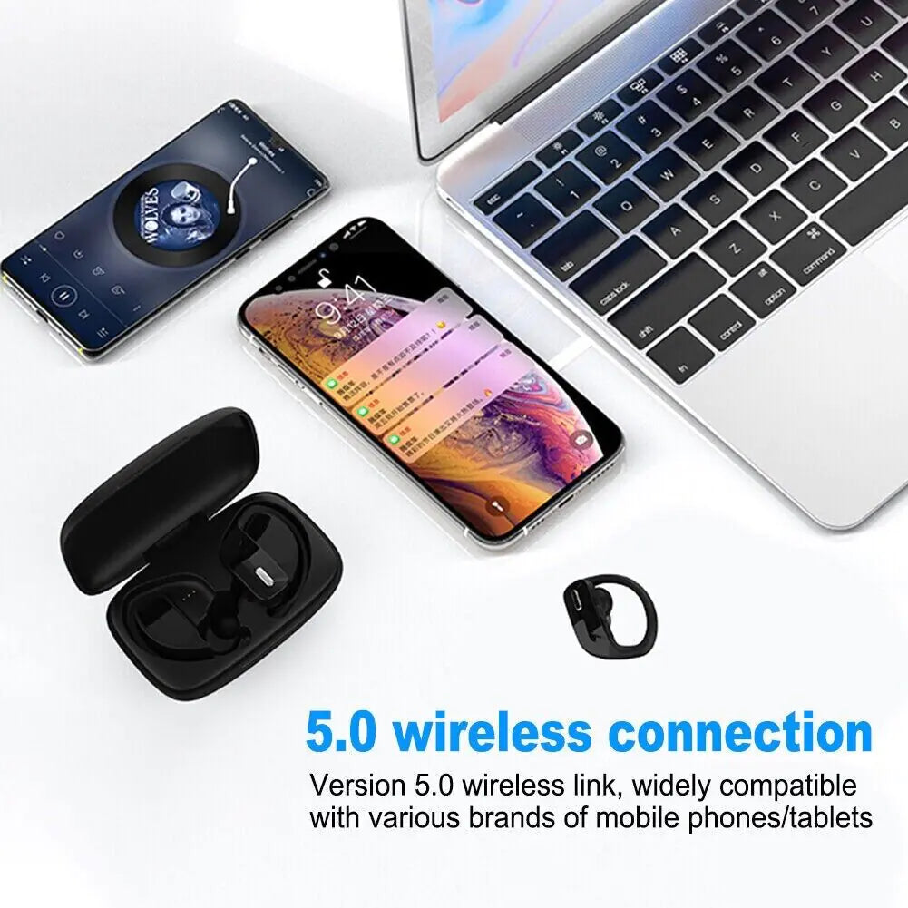 Casque Bluetooth TWS 5.0 Écouteurs sans fil Écouteurs Écouteurs Écouteurs Crochet d'oreille stéréo