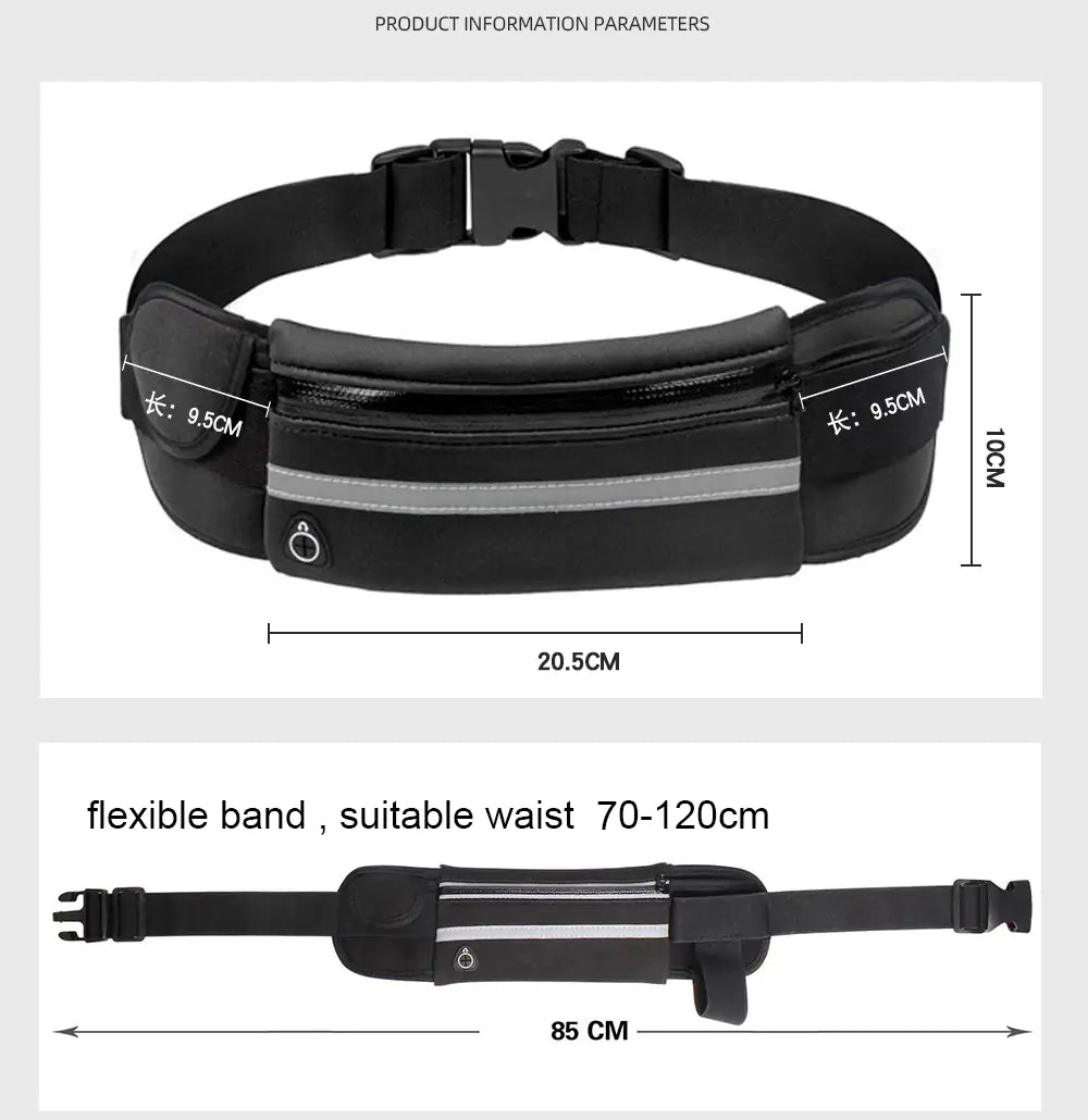 Sac de ceinture à taille sportive
