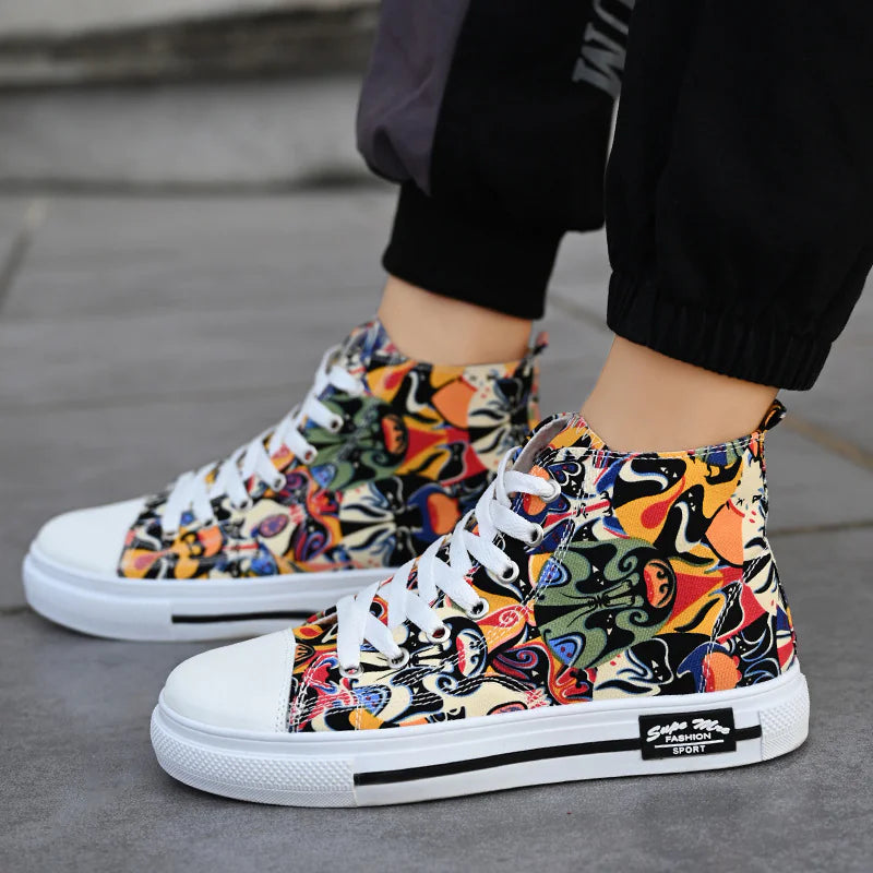 Baskets en toile d'automne tendance pour hommes