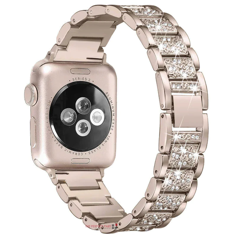 Crystal Bling Band Case iWatch Strap pour Apple Watch Ultra Series 8 7 SE 6 5 4 3