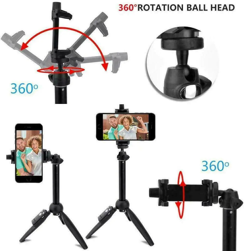 Selfie Stick Trépied 40" Bluetooth Remote Portable pour iPhone et téléphones Android