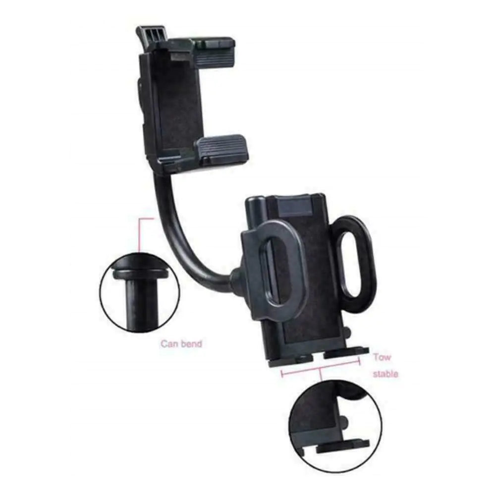 Universal 360° Car Rearview Mirror Mount Stand Cradle Pour Téléphone Portable GPS