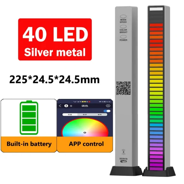 Lumière LED de contrôle du son de la musique