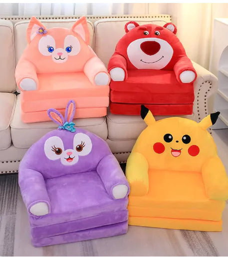 Canapé-lit d'animaux en peluche doux