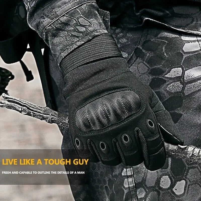 Tactique Moto Motocross Gants à doigts complets Moto Équitation Racing Mittens