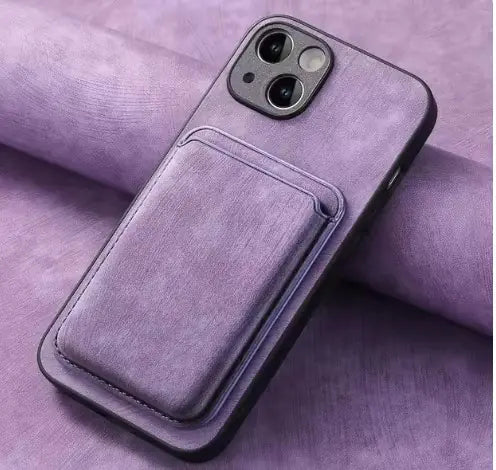 Étui de téléphone de poche magnétique pour carte