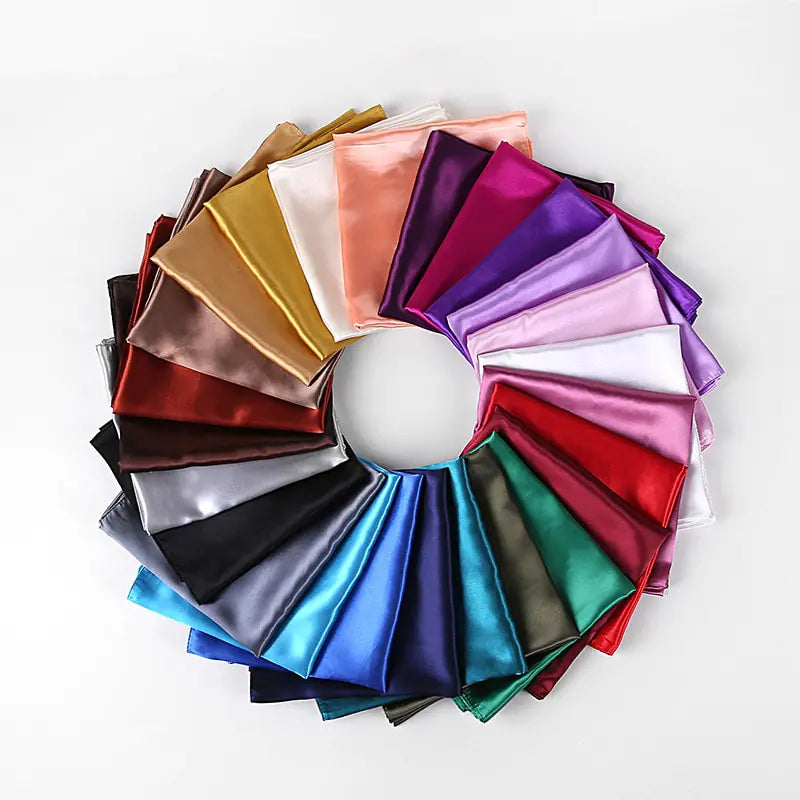 Foulard foulard en soie de couleur unie