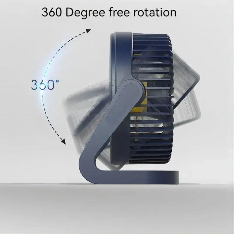 Ventilateur de bureau rotatif à 360°