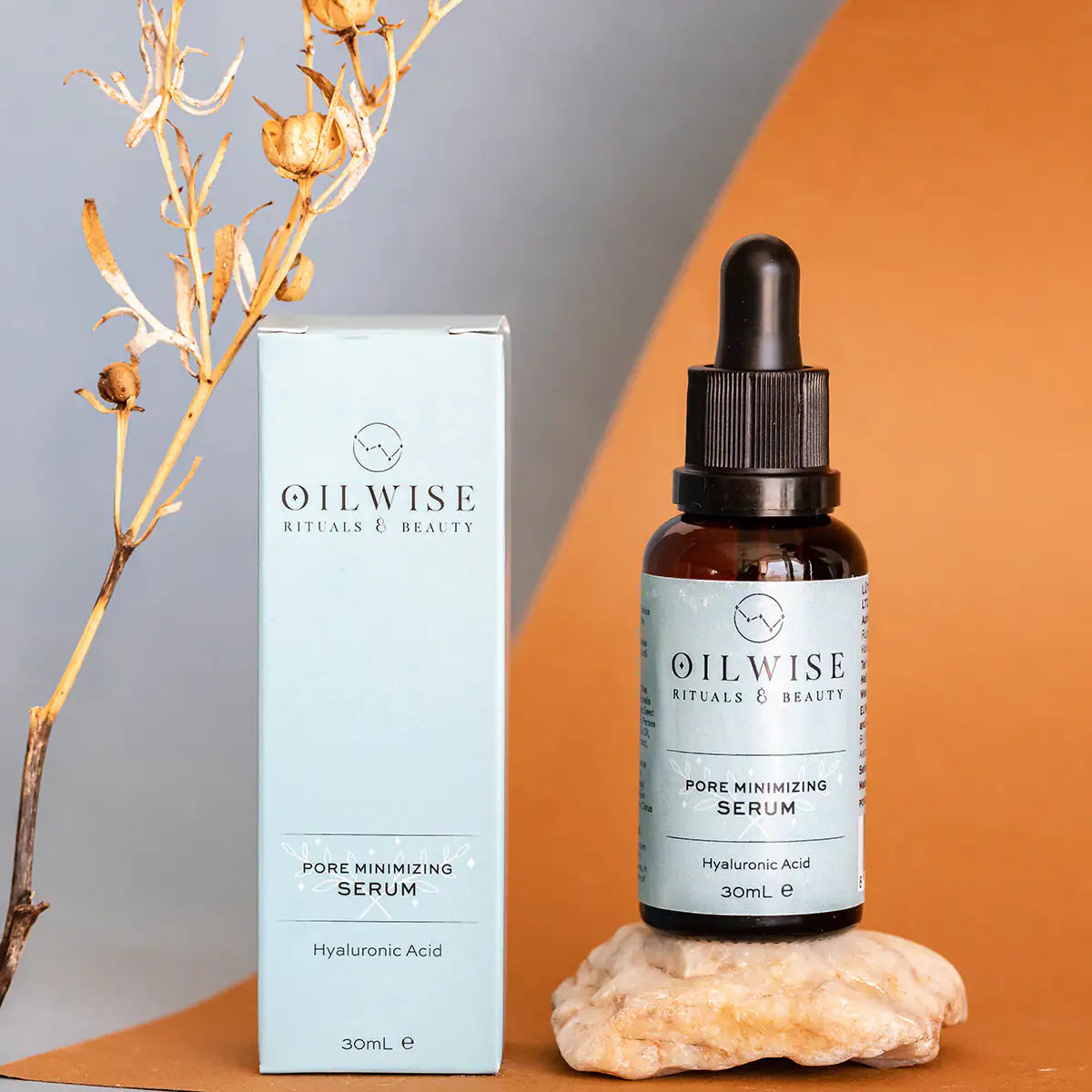 Ensemble de sérum anti-âge Oilwise et sérum minimisant les pores et sérum de réparation des yeux