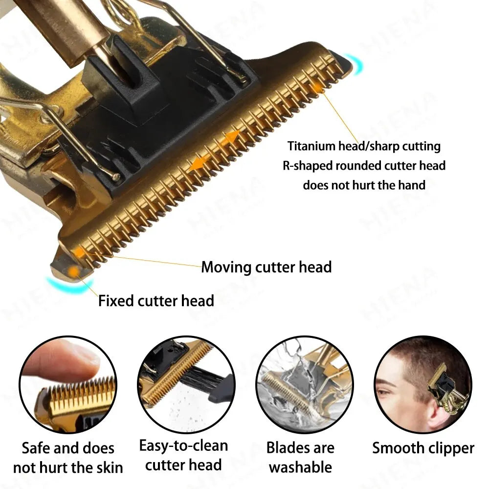 Machine à couper les cheveux professionnelle Vintage T9