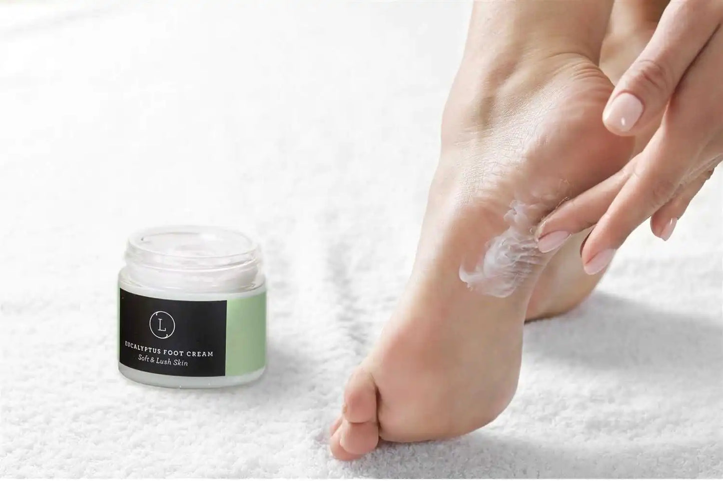 Crème pour les pieds au beurre de karité d'eucalyptus