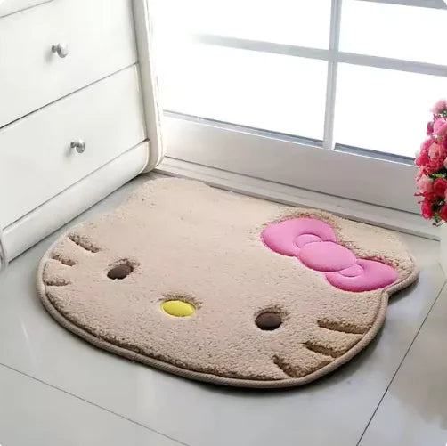 Tapis de sol Kawaii Kitty à séchage rapide