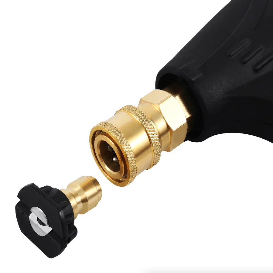1/4" Pistolet à lave-glace haute pression 4000 PSI Car Wash Foam Spray Baguette courte avec buse