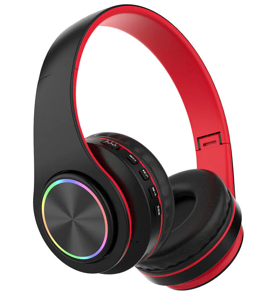 Casque Bluetooth sans fil Super Bass Écouteurs stéréo pliables Casques Micro