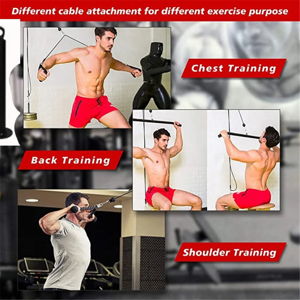Équipement d'entraînement de gymnastique de câble de poulie de remise en forme bricolage