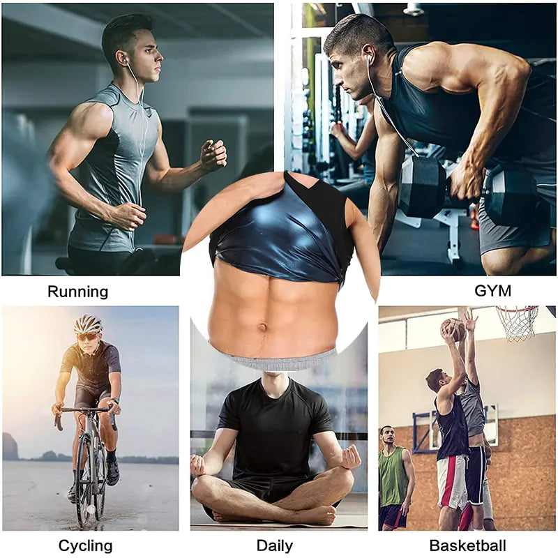 Gilet de sueur de sauna à compression thermique
