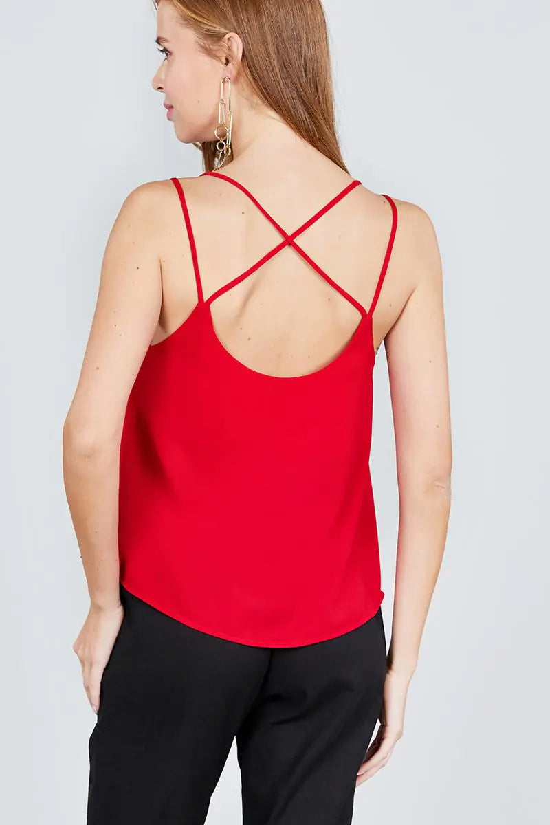 Sangle croisée arrière Cami -Rouge
