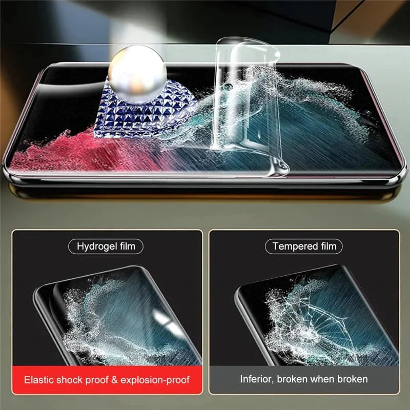 Protecteur D'écran En Verre Trempé Lens Hydrogel Pour Samsung S23 S22 Ultra Plus USA