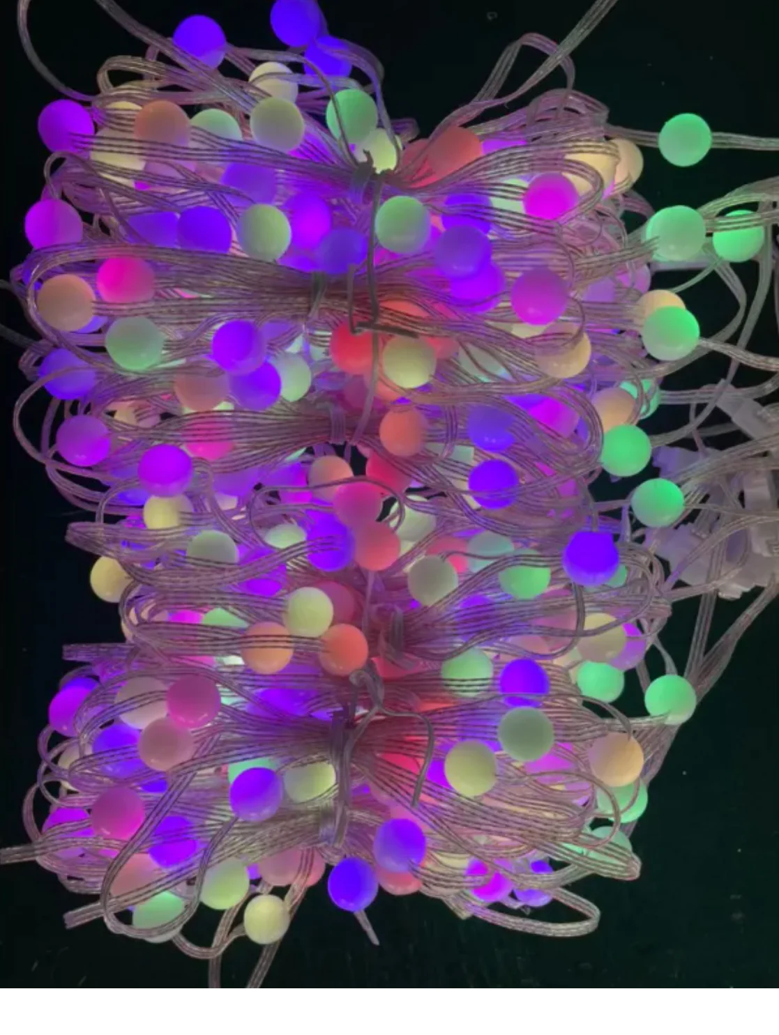 LED Bluetooth Smart RGB Curtain Lights - DIY Fairy Light Garland pour les fêtes, les mariages et la décoration de Noël
