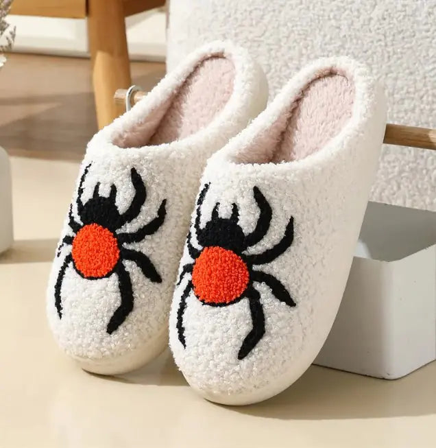 Pantoufles d'araignée d'Halloween