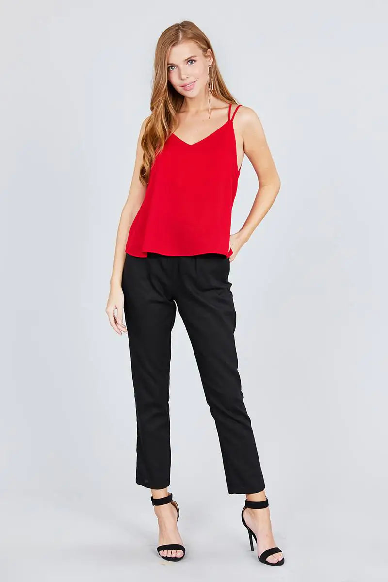 Sangle croisée arrière Cami -Rouge