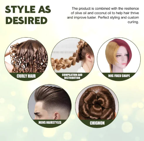 Mousse Curly Boost : Réparation des frisottis nourrissante et spray hydratant pour les cheveux"