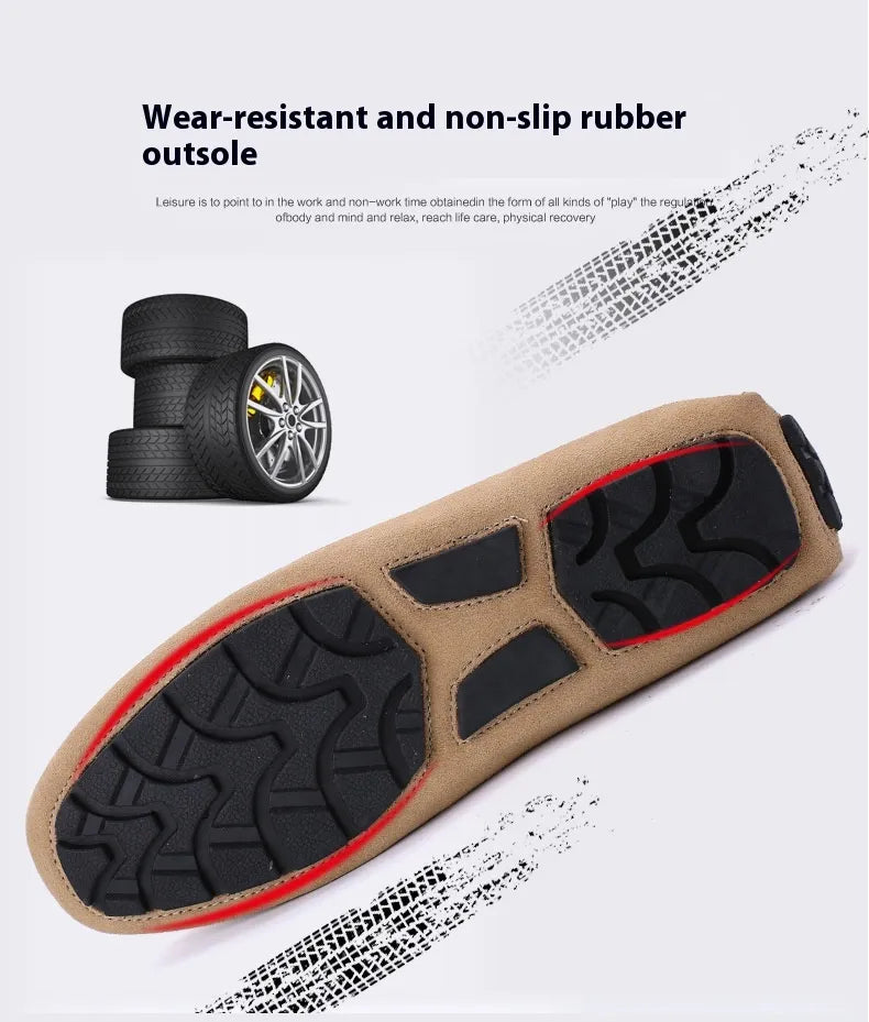 Aménatez votre style avec de luxueuses chaussures pour hommes en daim de vachette véritable !