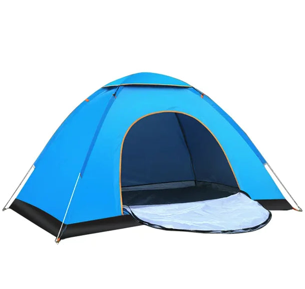 Tente Pop Up Tente De Camping Pour 2-3 Personnes Abri De Randonnée Étanche À L'auvent Pour L'extérieur