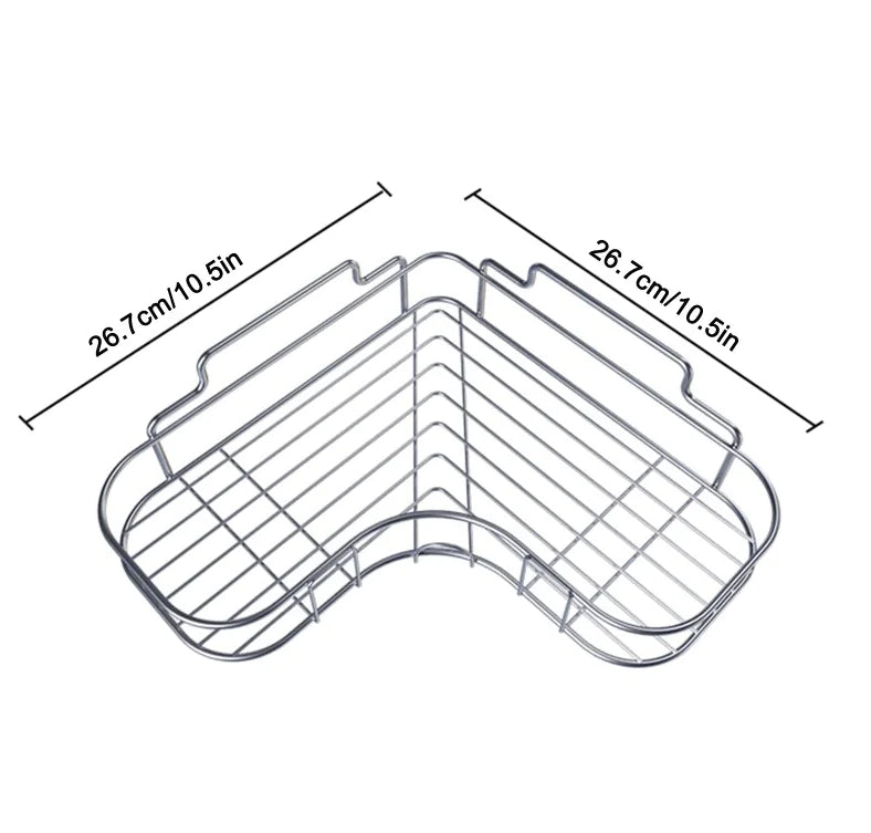 Shower Caddy Shelf Bathroom Corner Bath Storage Holder Organizer Triangle Rack