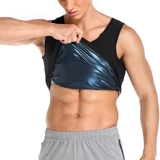 Gilet de sueur de sauna à compression thermique