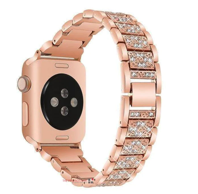 Crystal Bling Band Case iWatch Strap pour Apple Watch Ultra Series 8 7 SE 6 5 4 3
