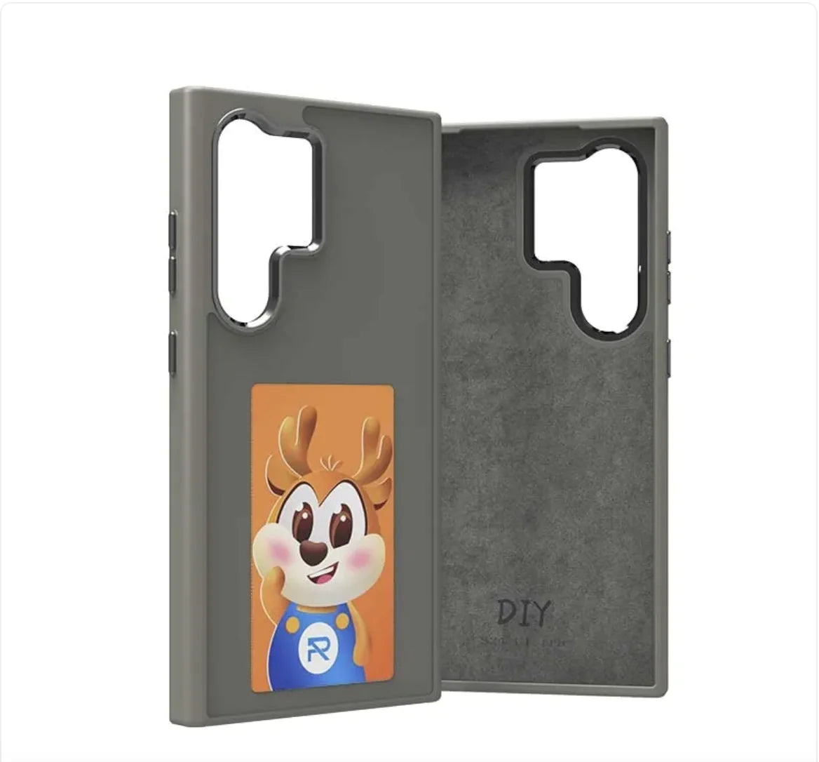 Coque de téléphone à induction sans charge NFC à écran d'encre