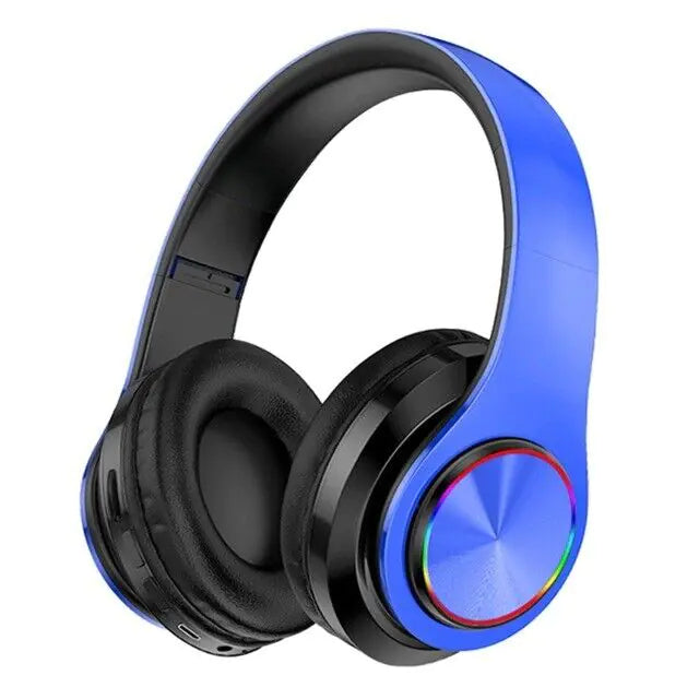 Casque Bluetooth sans fil Super Bass Écouteurs stéréo pliables Casques Micro