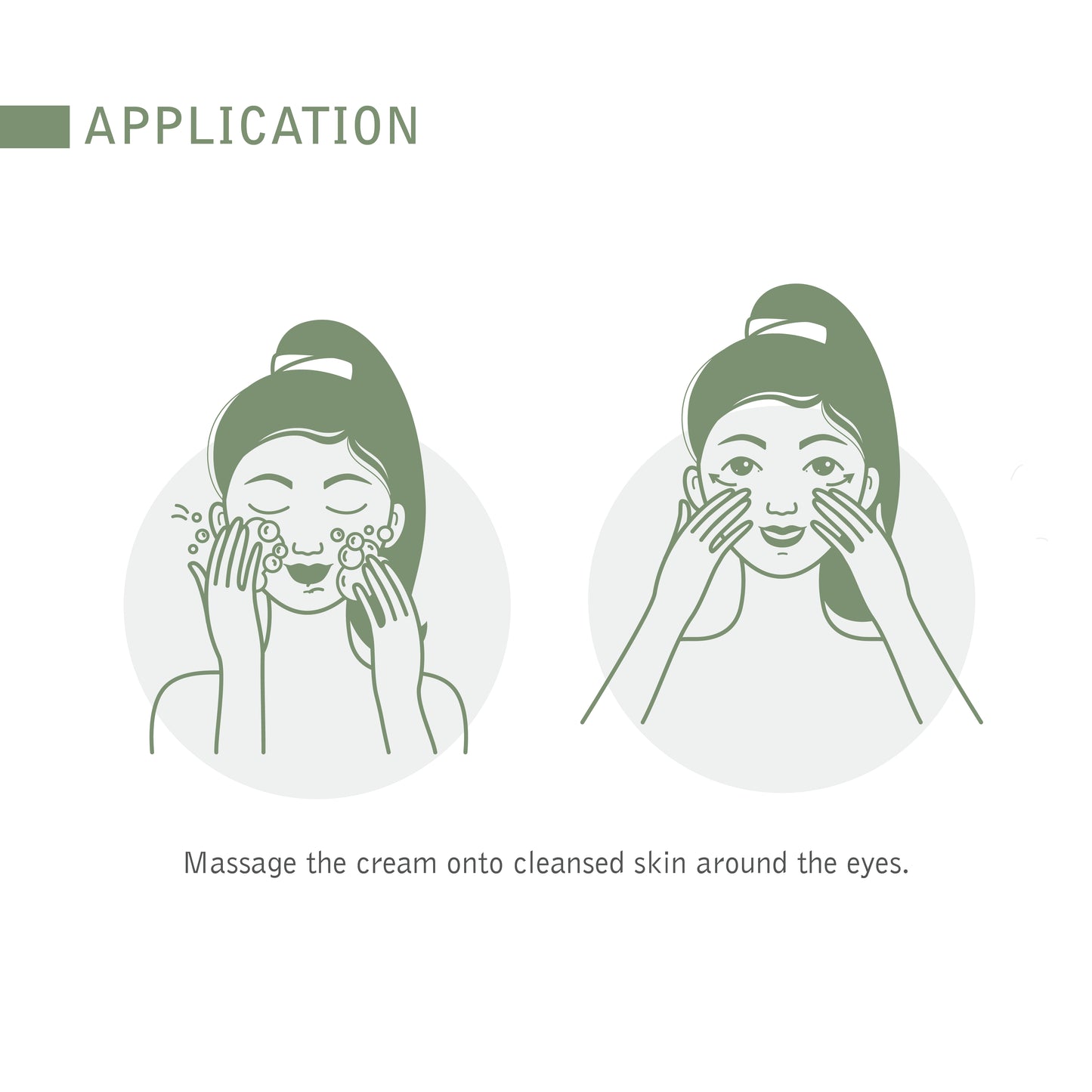 Crème corrective pour les yeux Thé vert à l'acide hyaluronique. Traitement avancé des yeux pour les rides, les cernes, les poches