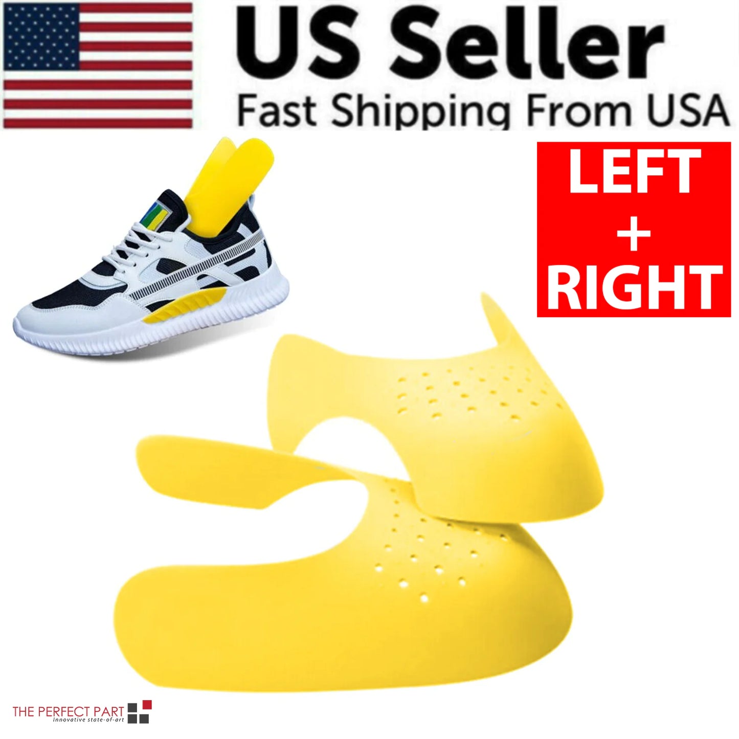 Paire de chaussures de sport Anti-crésures Protecteur de réduction de la force de l'orteil Couverture de chaussures de plis