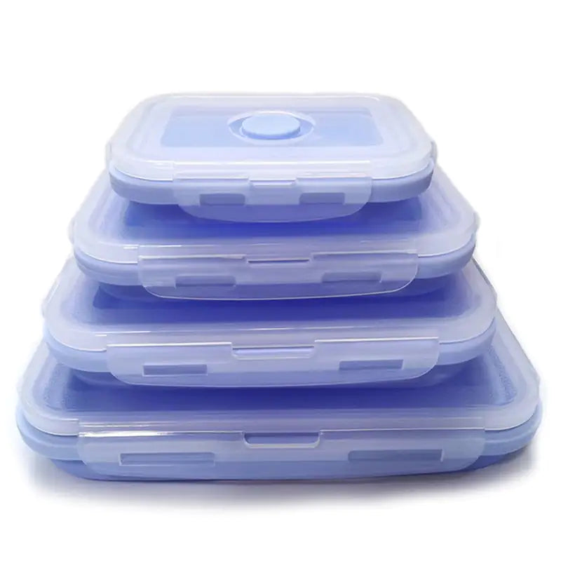 Ensemble de boîtes à lunch rectangulaires en silicone