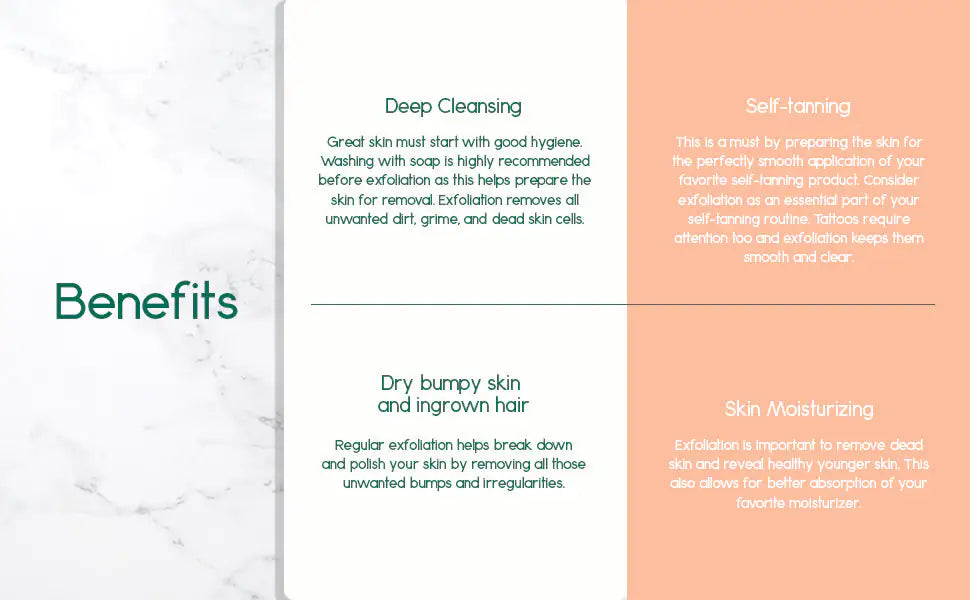 Gants de bain exfoliants en soie