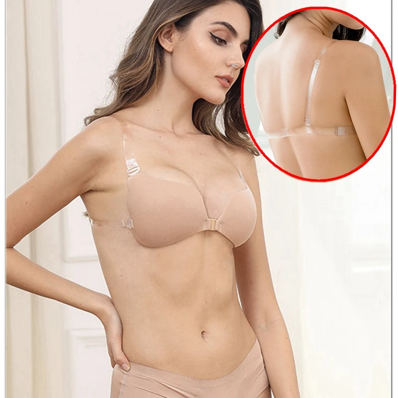 Soutien-gorge en silicone push-up invisible