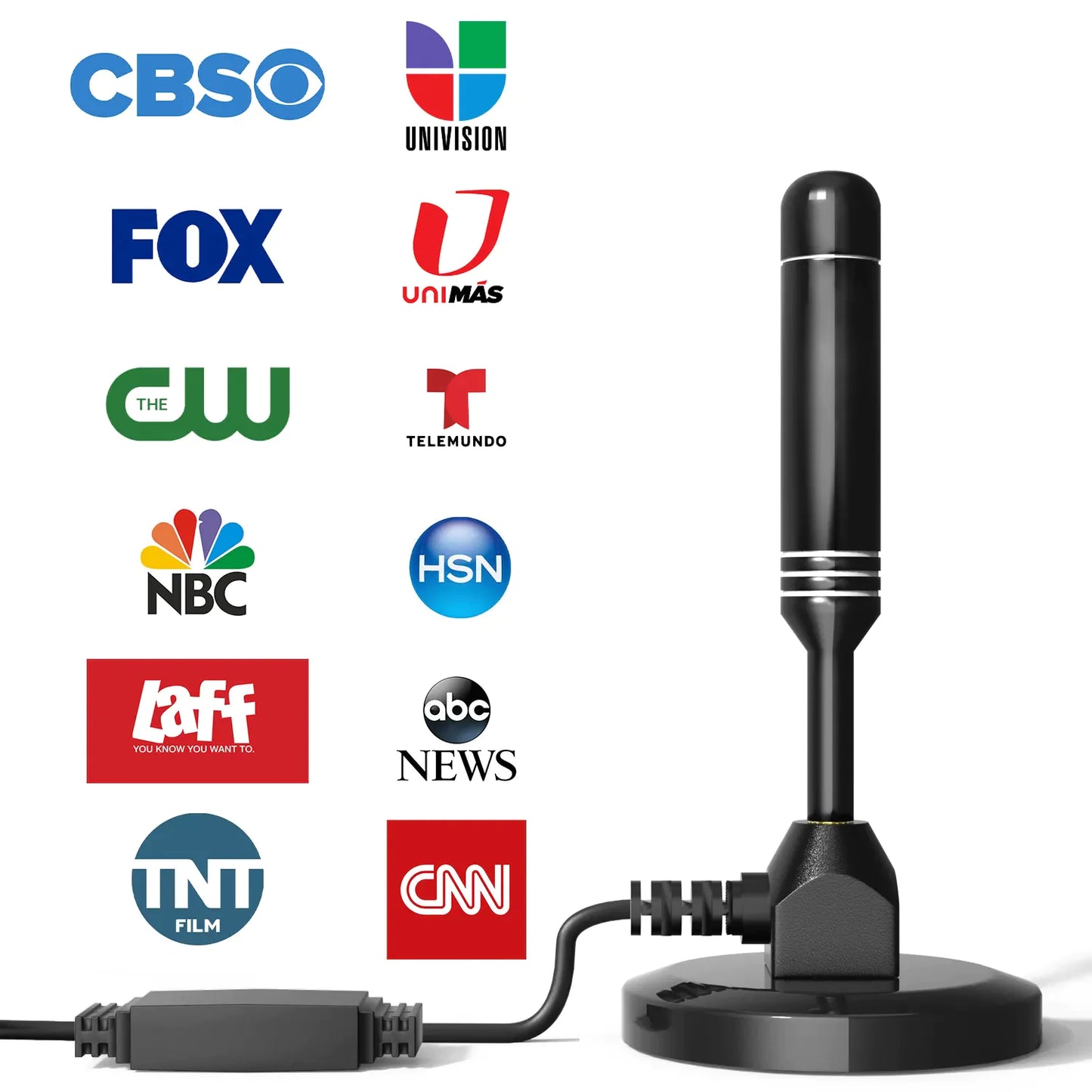 5600Miles Antenne TV améliorée HDTV Amplifiée Numérique 4K 1080P Longue Portée Intérieur