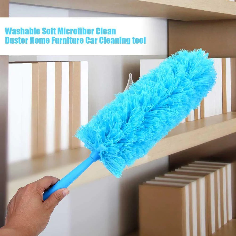 Brosse de nettoyage en microfibre Nettoyant pour poussière Poignée pliable Ventilateur de plafond souple