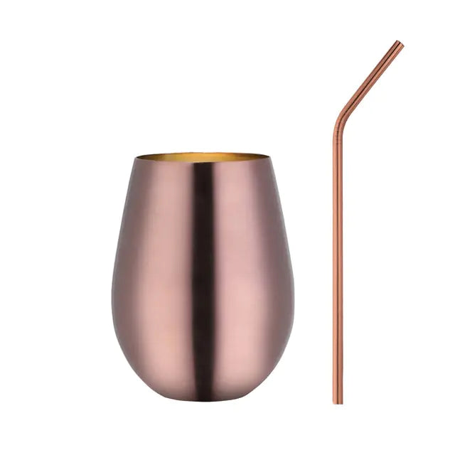 Tasse à bière et à vin en acier inoxydable