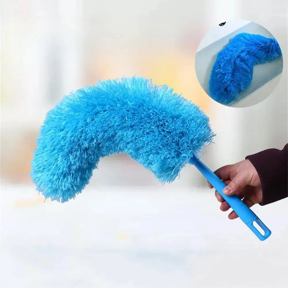 Brosse de nettoyage en microfibre Nettoyant pour poussière Poignée pliable Ventilateur de plafond souple
