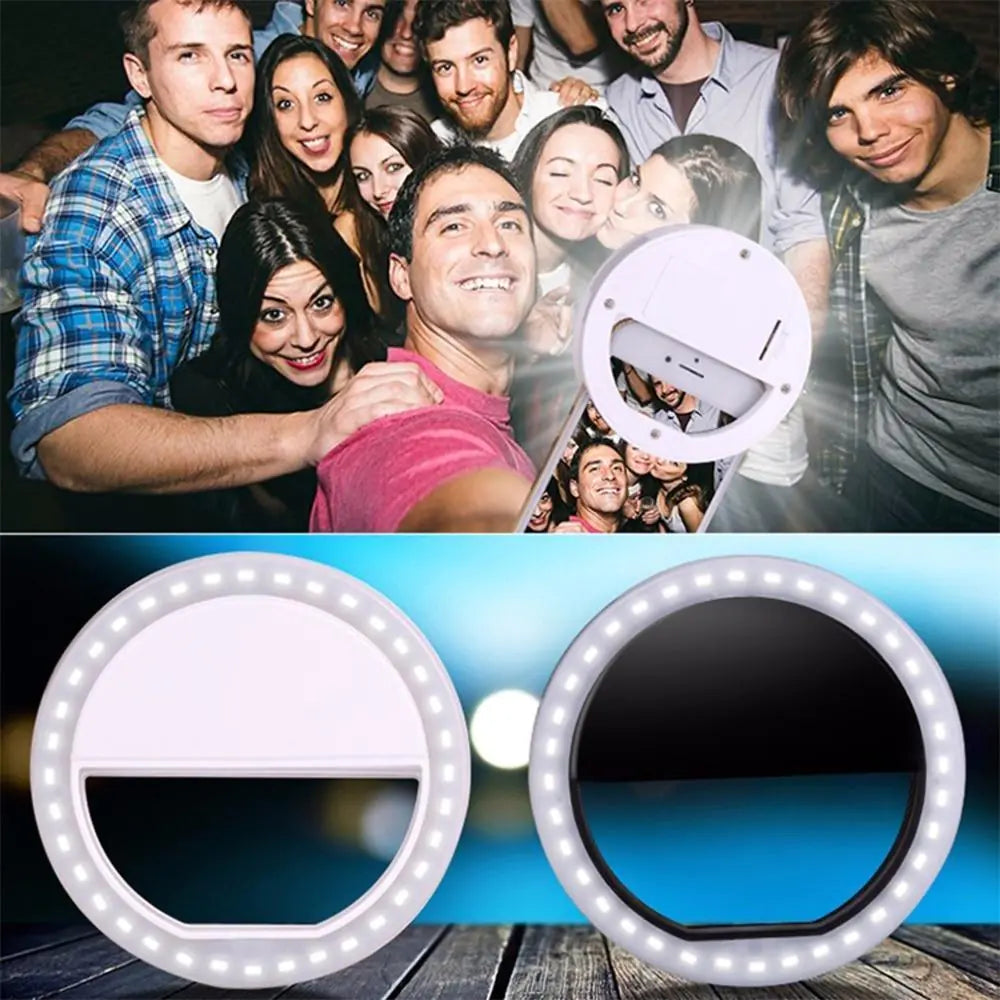 Lumière d'anneau de selfie LED portable