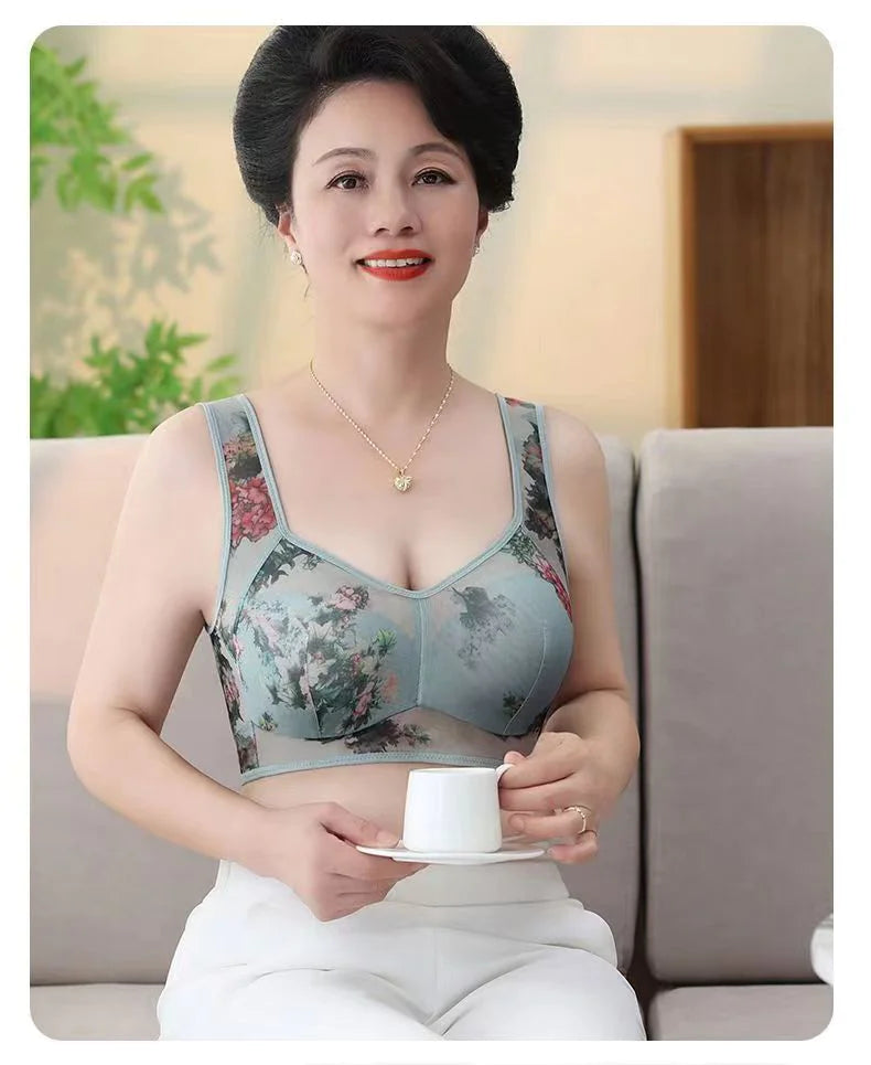 Soutien-gorge confort sans fil Floral Breeze : élégance sans effort et soutien toute la journée