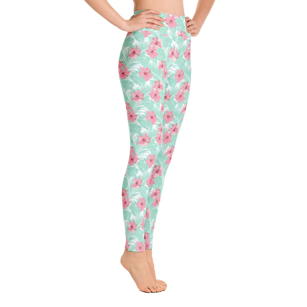 Leggings de yoga floral Tropical Island pour femmes