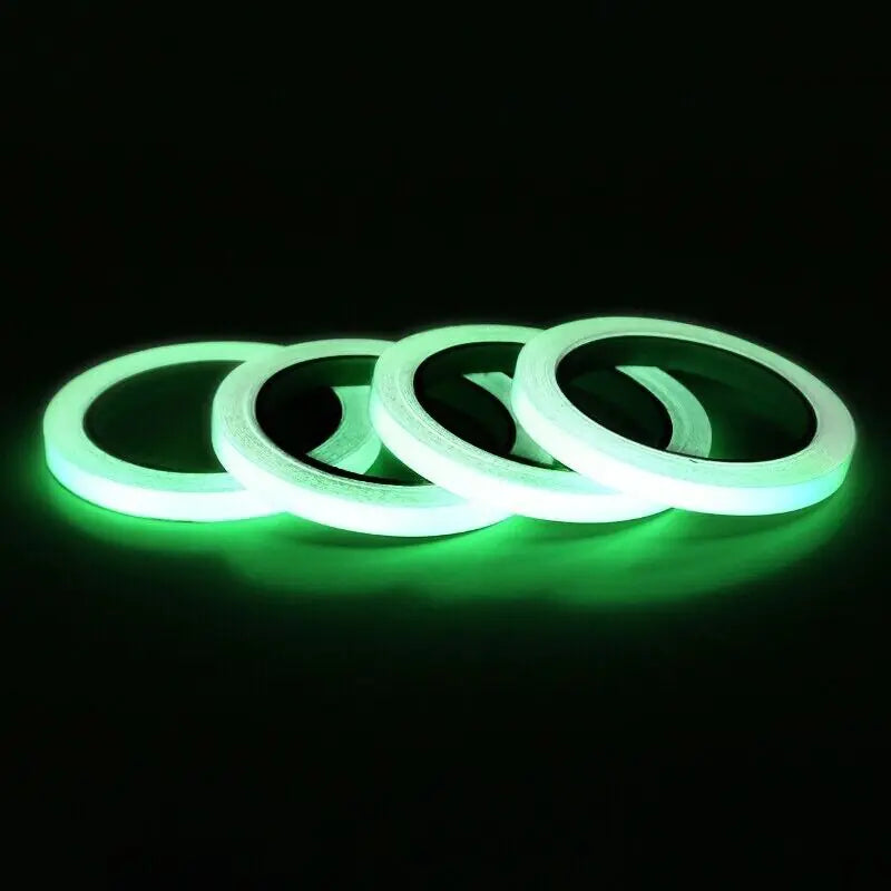 2PC Ruban lumineux Auto-adhésif Glow In The Dark Autocollant mural Lumière fluorescente